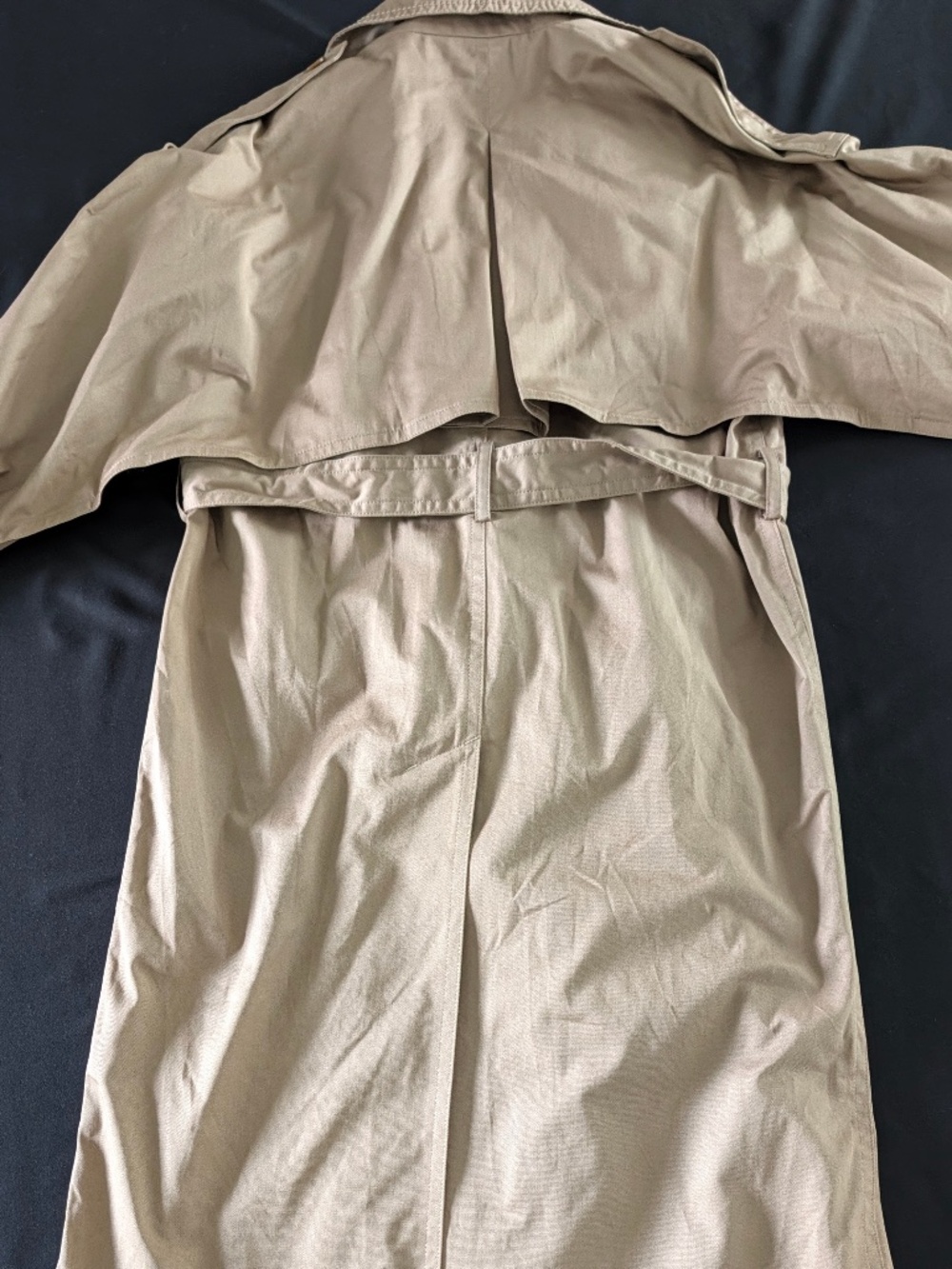 Acne Studios Odande Double Breasted Belted Trench Coat FR 34 US 2 Cold Beige NWT - Picture 4 of 15